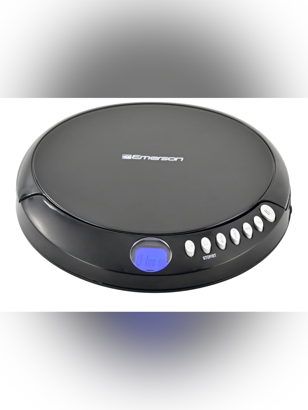 Emerson Portable CD Player Bluetooth FM Radio LCD 20 Track Memory